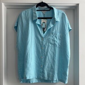 Size XL Orvis Linen Blend Top